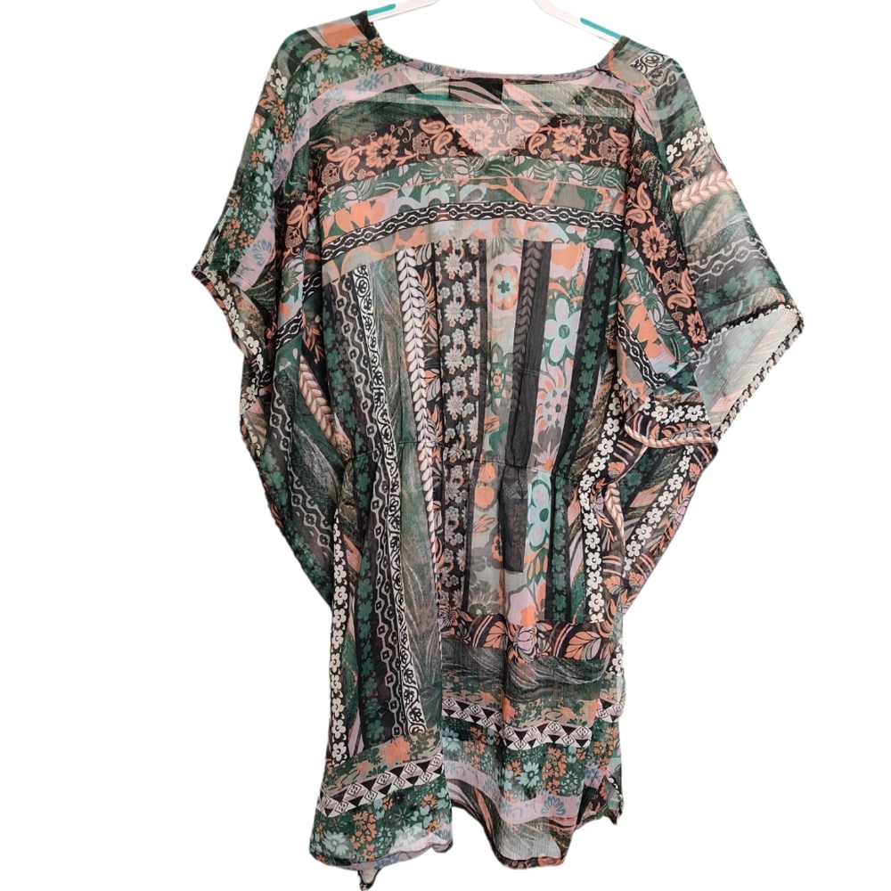 NORDSTROM Azura Sheer Split Sides Coverup EUC sz OSFM
